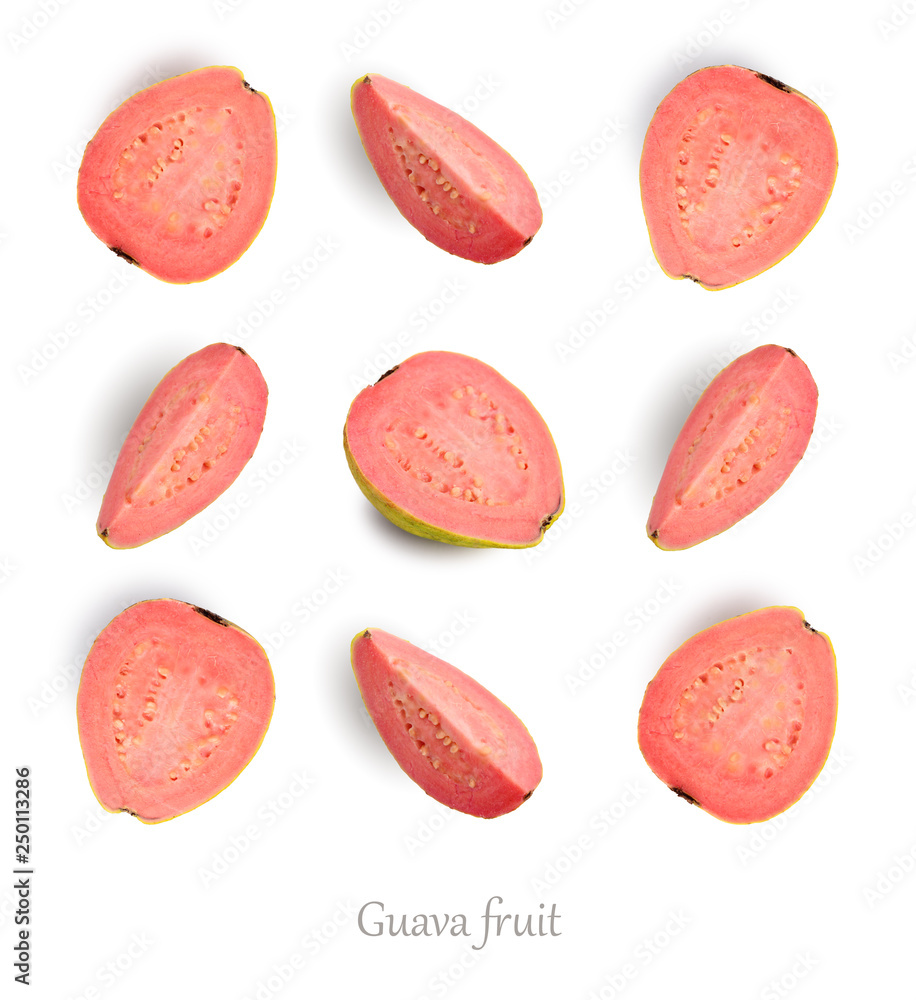 Seamless pattern with guava Seamless pattern with guava