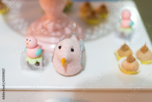 Sweets and decoration on the table - Children's theme garden theme © Mateus