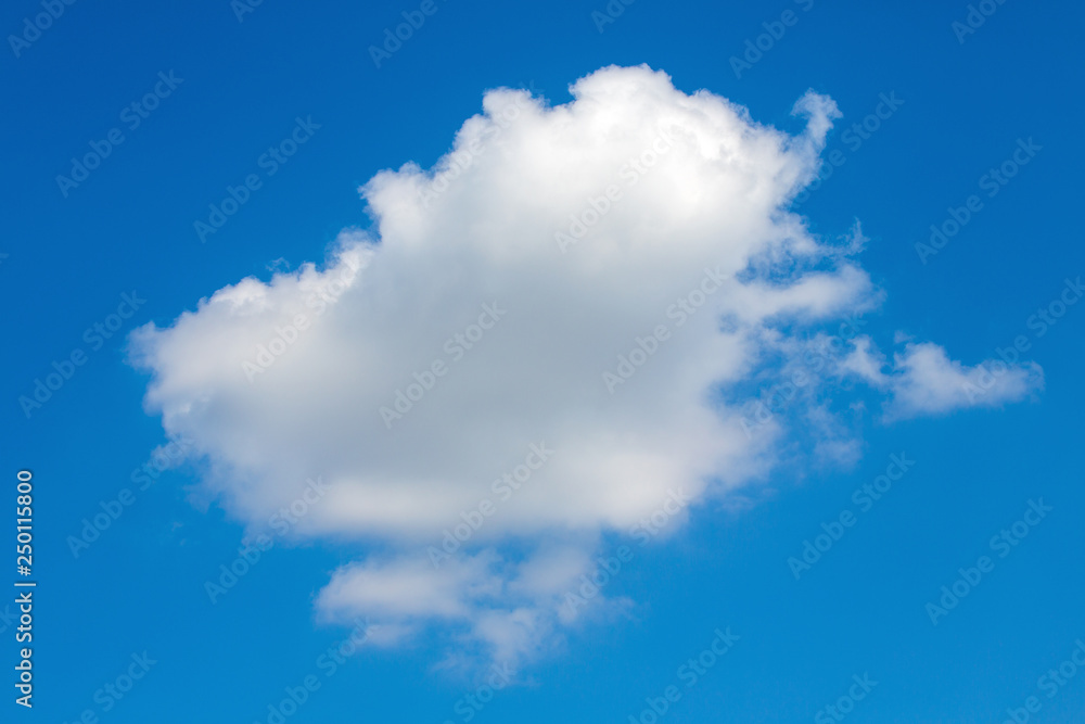 White cloud against blue sky. White cloud against blue sky.