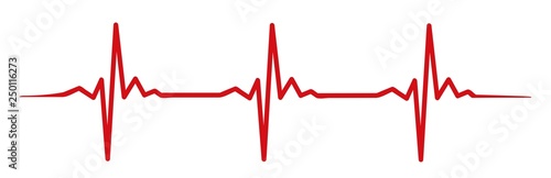 red heartbeat #isoliert #vektor - Herzschlag