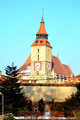 Typical urban landscape of the city Brasov, a town situated in Transylvania, Romania, in the center of the country. 300.000 inhabitants. photo