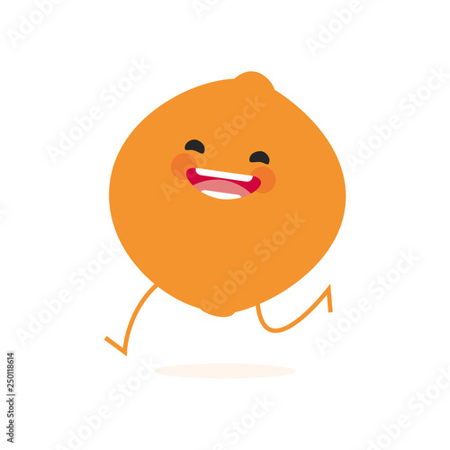 naranja fondo blanco