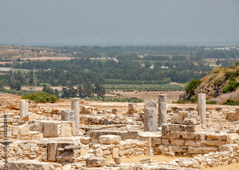 Ruins of ancient greek town Kourion on Cyprus
