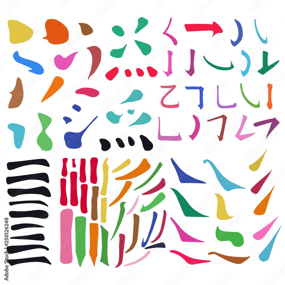 Main Chinese hieroglyphs calligraphy graphic symbol colored element frame set (DOT, HOOK, HORIZONTAL, VERTICAL, FALLING LEFTWARDS, FALLING RIGHTWARDS and UPPING LINE) Main Chinese hieroglyphs calligraphy graphic symbol colored element frame set (DOT, HOOK, HORIZONTAL, VERTICAL, FALLING LEFTWARDS, FALLING RIGHTWARDS and UPPING LINE)