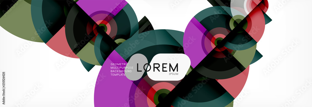 Round shapes vector abstract background. Trendy circle shapes composition vector Round shapes vector abstract background. Trendy circle shapes composition vector