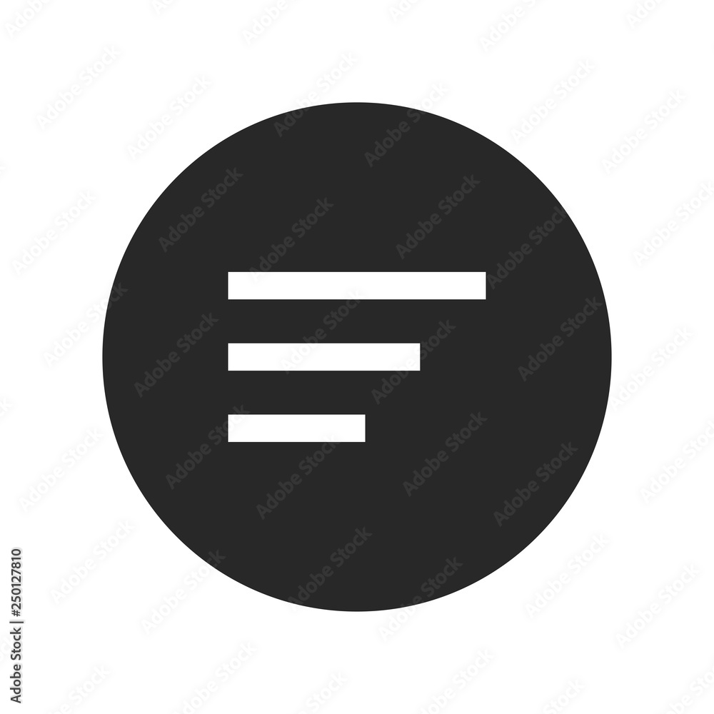 Sort Comments icon vector Sort Comments icon vector