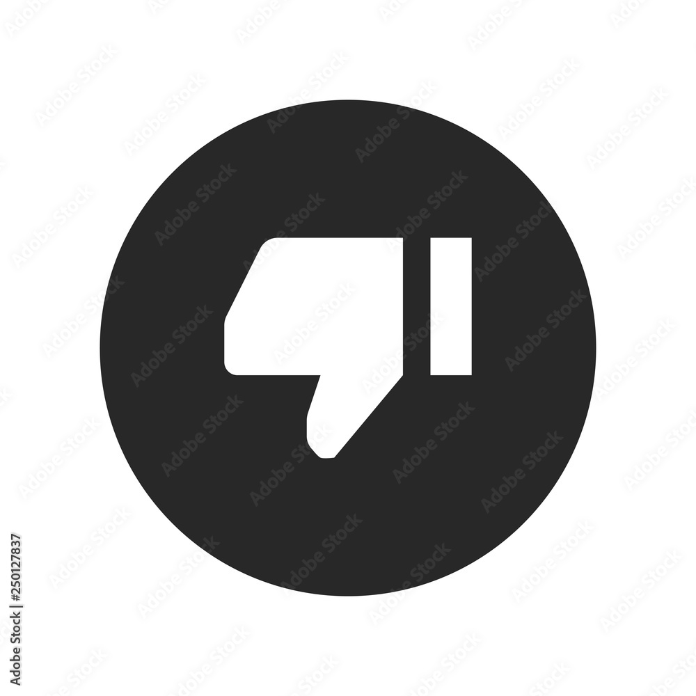 Thumb down icon vector, Dislike sign Thumb down icon vector, Dislike sign