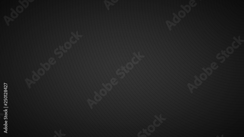 Modern black abstract background, the look of stainless steel, circular lines on a black background