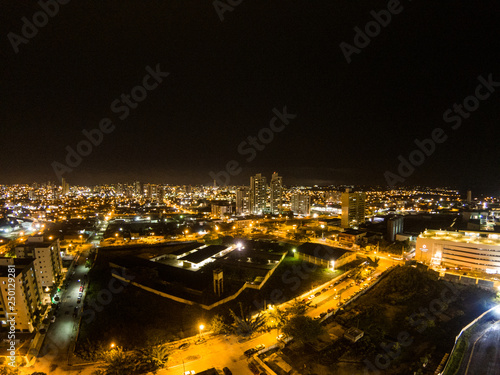 night view of the big city