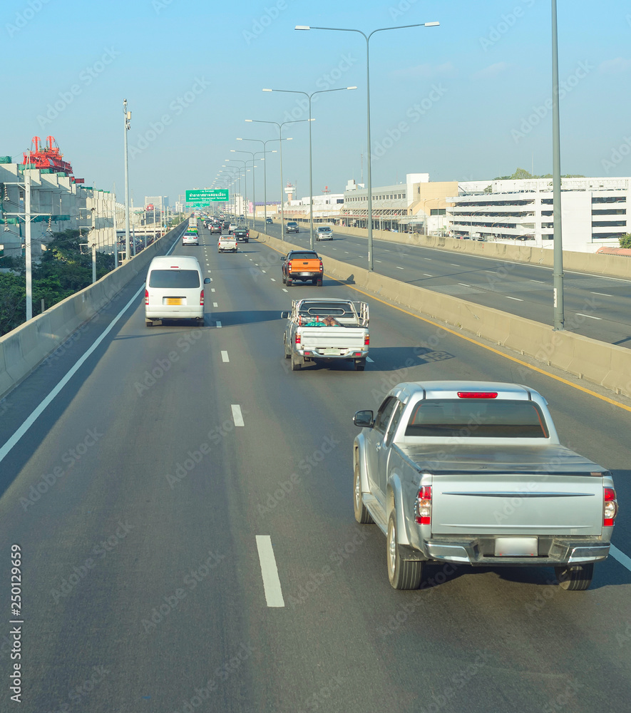 Traffic on Bangkok highway