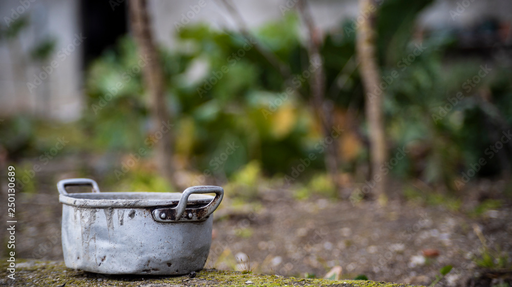 Rusty pot rural