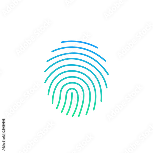 Modern background Cryptographic signature glyph icon, security and identity, fingerprint sign, Vector illustration isolated on white background.
