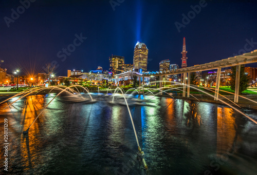Charlotte, North Carolina, USA nighttime cityscape © Kevin Ruck