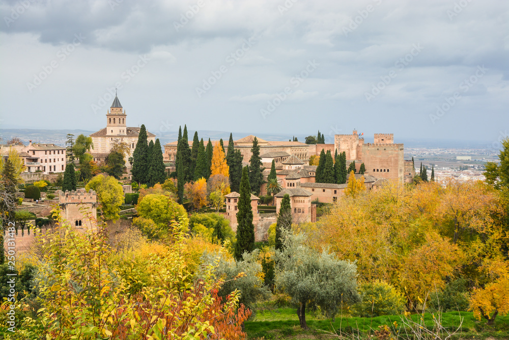 Autumn in Granada, Alhambra.