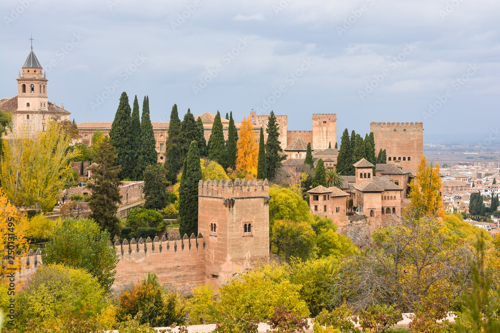 Autumn in Granada, Alhambra.