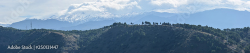 The mountains of Sierra Nevada in the vicinity of Granada.