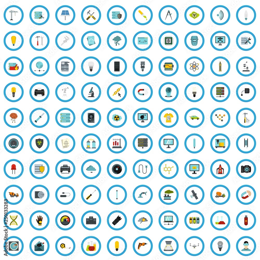 100 anthropogenic icons set in flat style for any design vector illustration 100 anthropogenic icons set in flat style for any design vector illustration