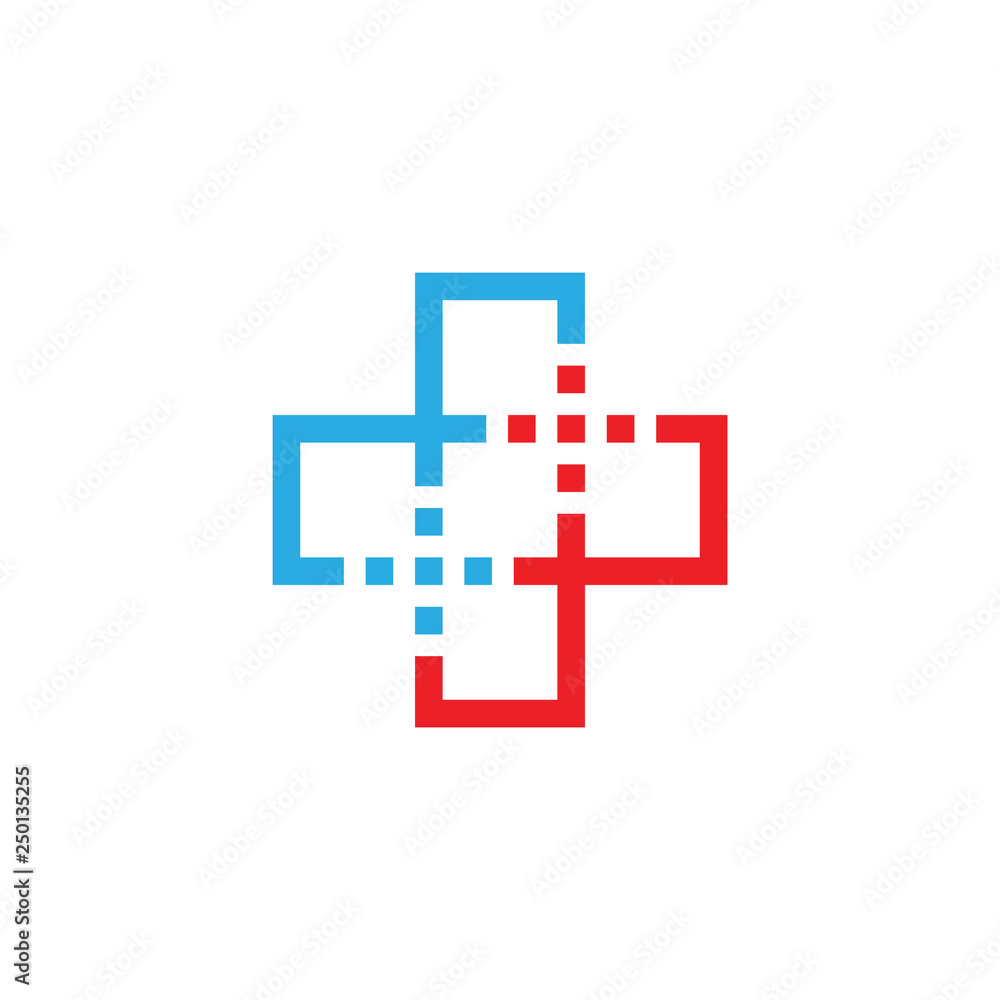 Plus medical logo design Plus medical logo design