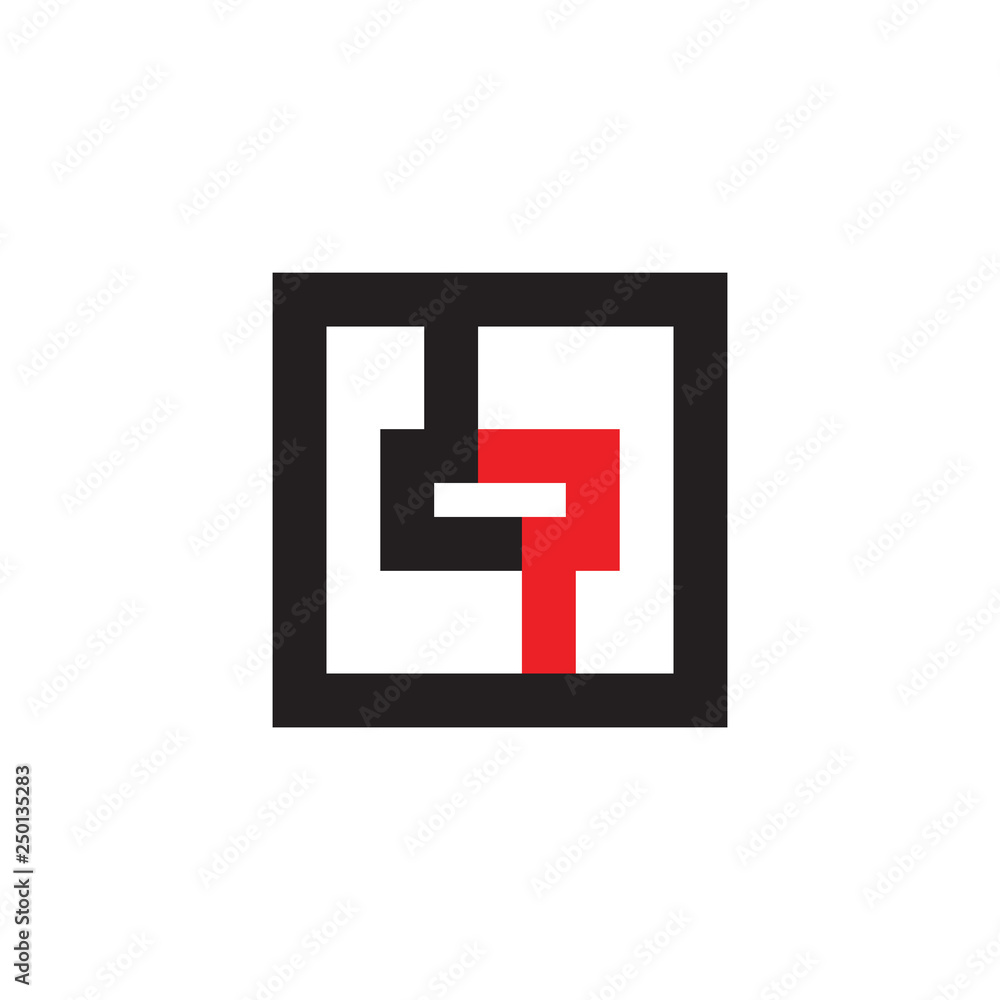 Square with dp letter logo design Square with dp letter logo design