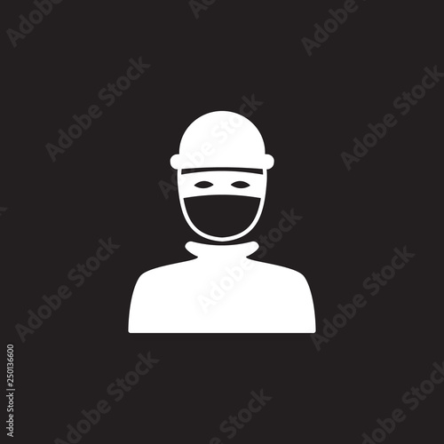 robber icon. Simple element illustration. robber symbol design template. Can be used for web and mobile