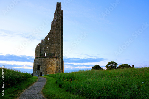 Ruins of The Yellow Steeple at St Mary's Abbey, Trim, County Meath, Ireland photo