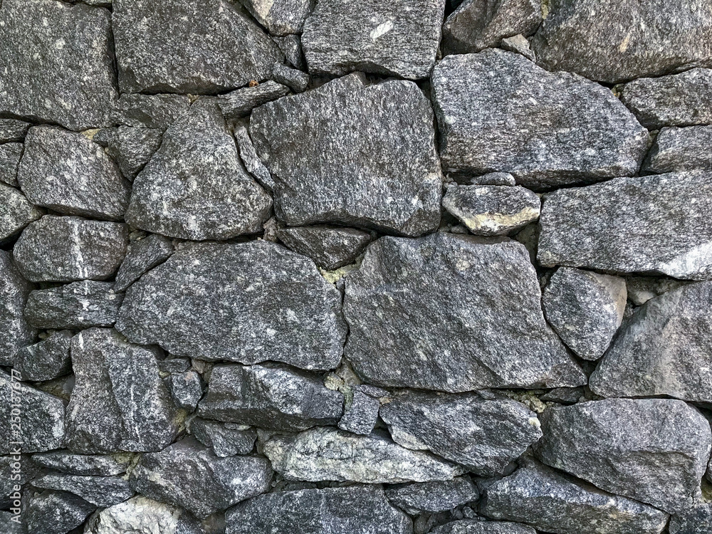 Stacked hard stones forming a gray texture Stacked hard stones forming a gray texture