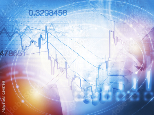 Forex trading technical analysis concept
