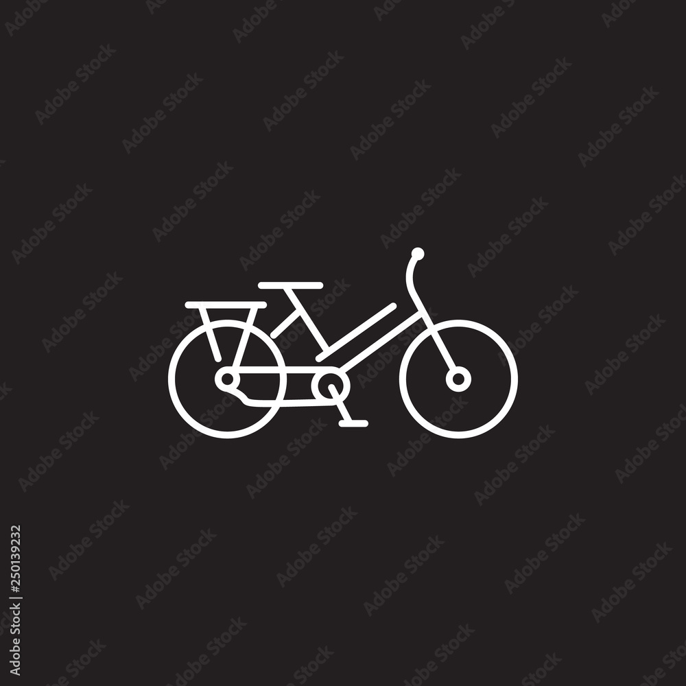 Bicycle line icon. Simple element illustration. Bicycle line symbol design from Ecology collection set. Can be used in web and mobile Bicycle line icon. Simple element illustration. Bicycle line symbol design from Ecology collection set. Can be used in web and mobile