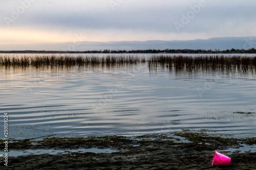 Waiting for next summer on Jackfish Lake, Battleford Provincial Park, Saskatchewan, Canada photo