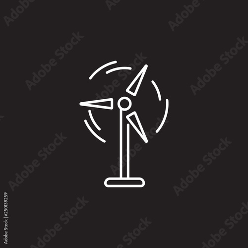 Wind power icon. Simple element illustration. Wind power symbol design from Ecology collection set. Can be used in web and mobile