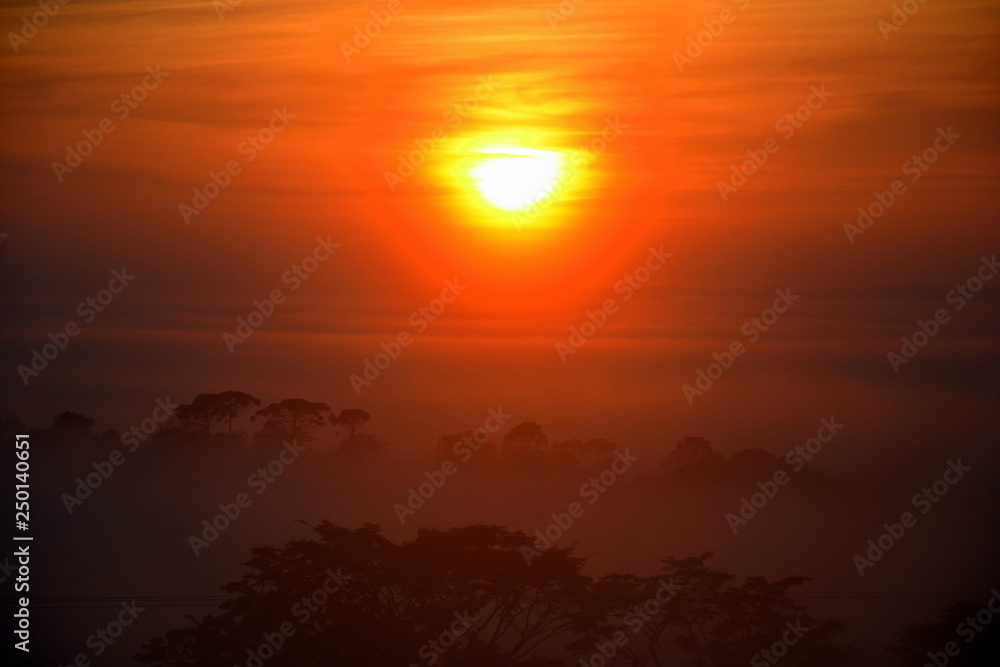 Fototapeta premium Amanhecer em Minas