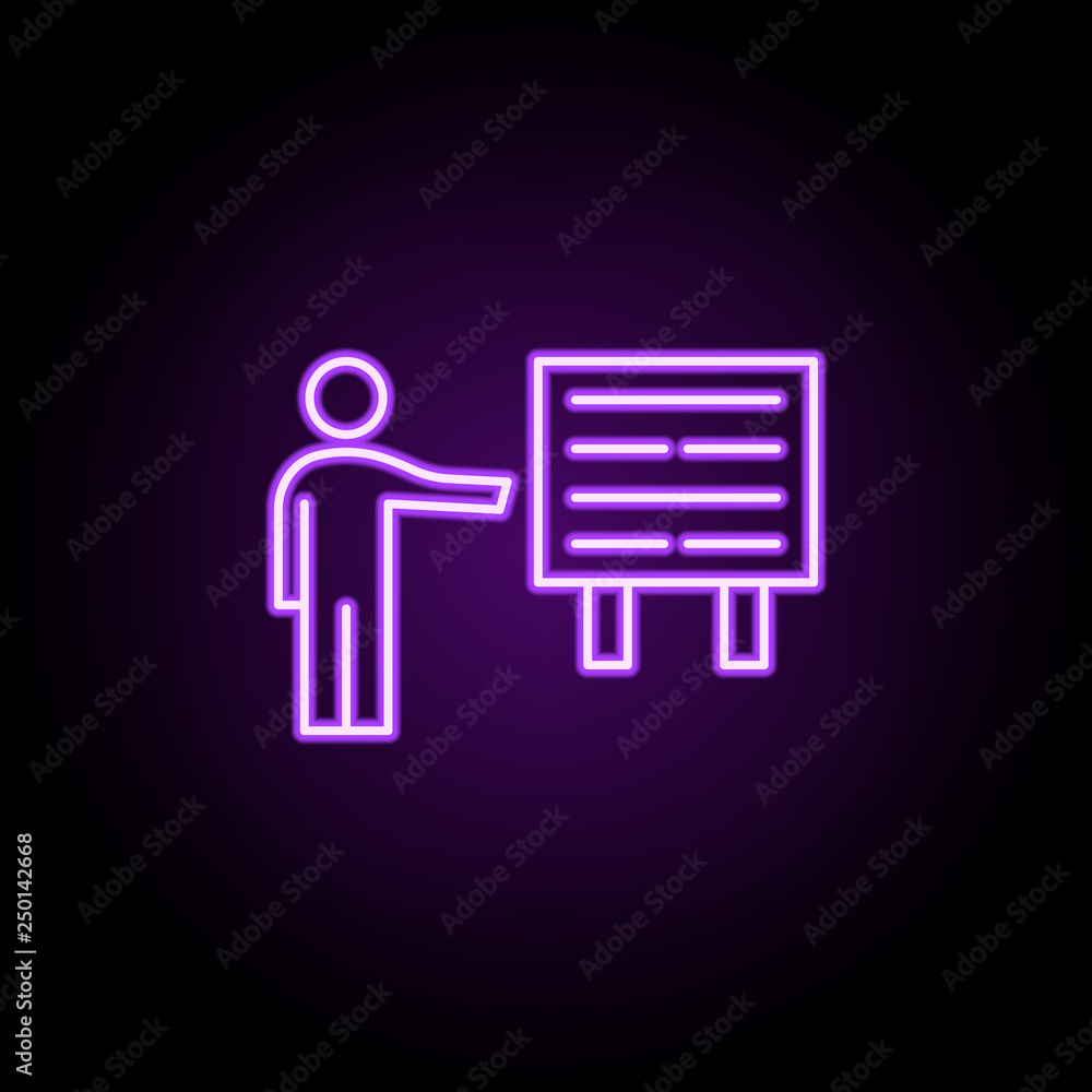 report, training icon. Elements of Professional SEO in neon style icons. Simple icon for websites, web design, mobile app, info graphics report, training icon. Elements of Professional SEO in neon style icons. Simple icon for websites, web design, mobile app, info graphics