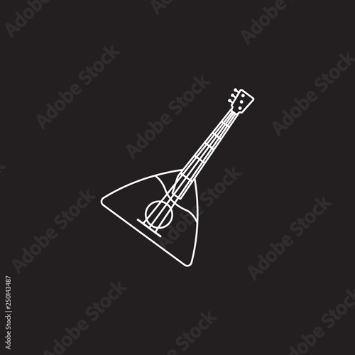 Balalaika icon. Simple element illustration. Balalaika symbol design template. Can be used for web and mobile photo