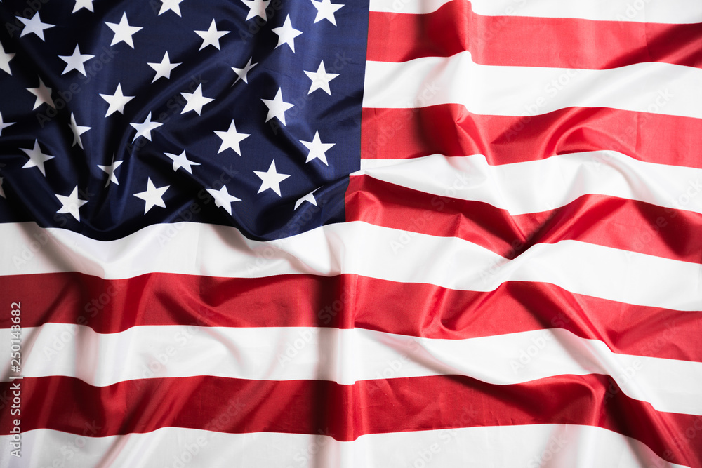 Fototapeta premium American flag waving background. Independence Day, Memorial Day, Labor Day - Image.