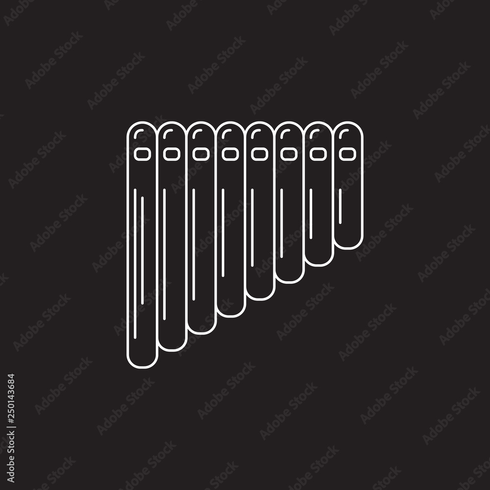 Pan flute icon. Simple element illustration. Pan flute symbol design template. Can be used for web and mobile Pan flute icon. Simple element illustration. Pan flute symbol design template. Can be used for web and mobile