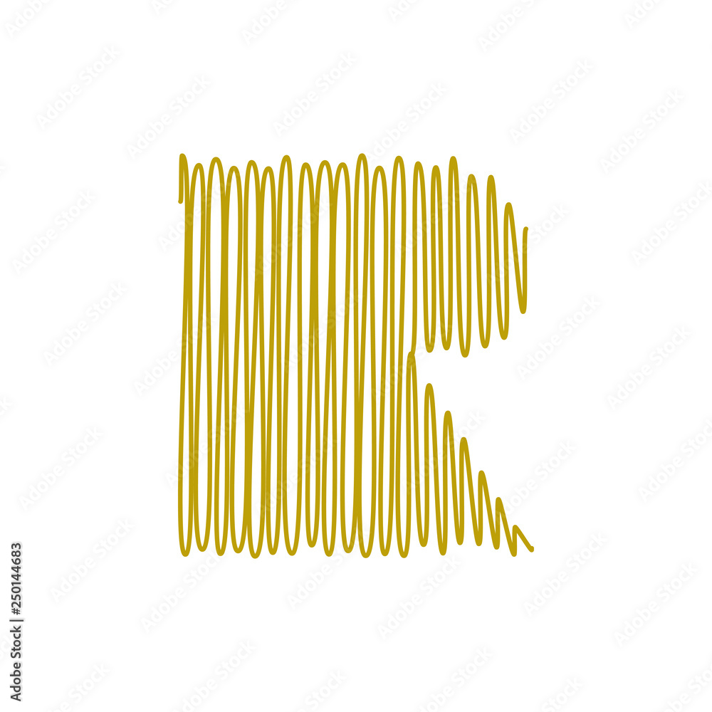 Fototapeta modern trendy R Letter unique Icon Design Logo