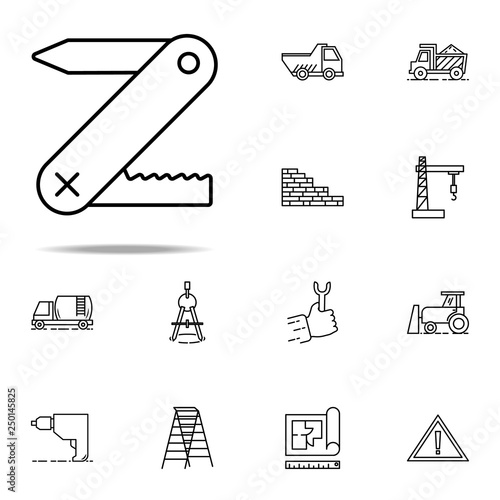 multifunctional knife icon. Construction icons universal set for web and mobile