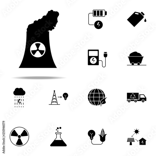 Nuclear power plant Nuclear power planticon. Energy icons universal set for web and mobile photo