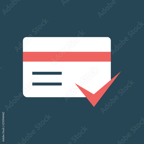 Silhouette icon working credit card