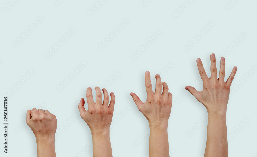Catching, reaching for something. View of the hands that try to achieve something, get it. Hands in different positions, progress in getting something. Ordering, grabbing something. Catching, reaching for something. View of the hands that try to achieve something, get it. Hands in different positions, progress in getting something. Ordering, grabbing something.