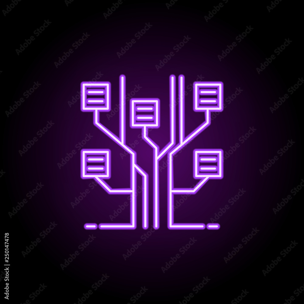 information architecture icon. Elements of Web development in neon style icons. Simple icon for websites, web design, mobile app, info graphics information architecture icon. Elements of Web development in neon style icons. Simple icon for websites, web design, mobile app, info graphics