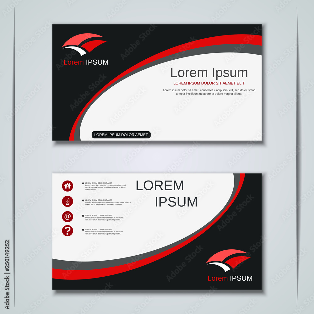 Modern business visiting card vector template Modern business visiting card vector template