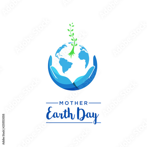 mother earth day logo