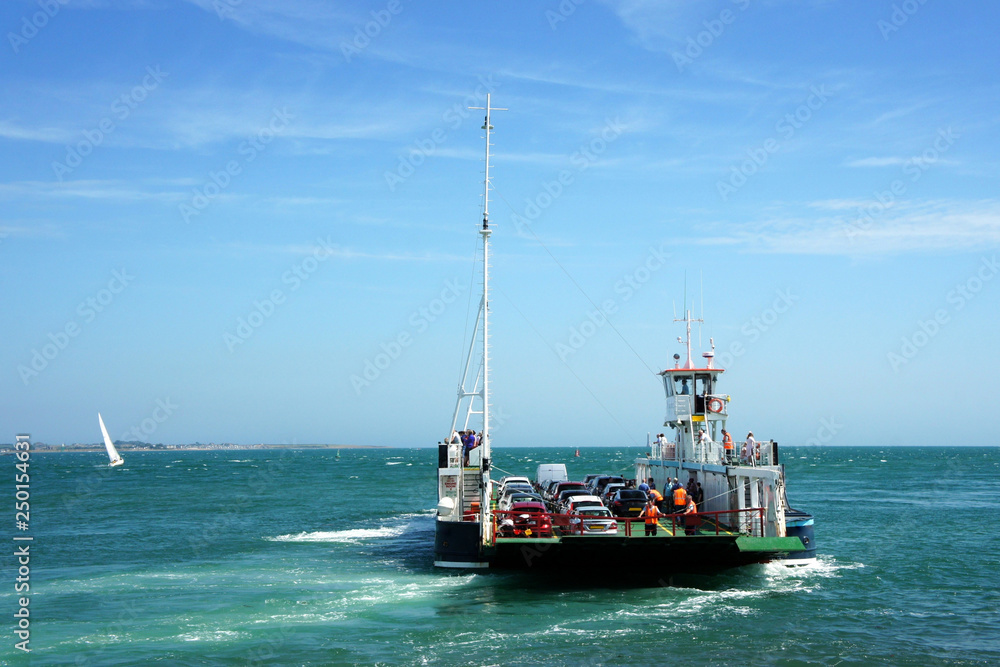 Small ferry across the Carlingford Lough.Ireland.