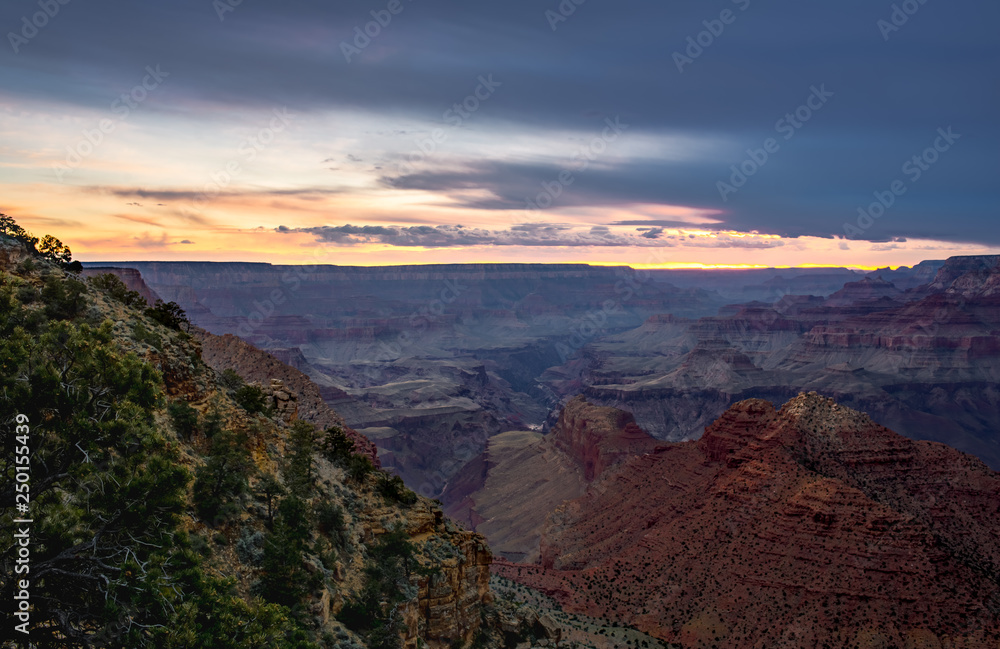 Grand Canyon Sunset Purple Mountains