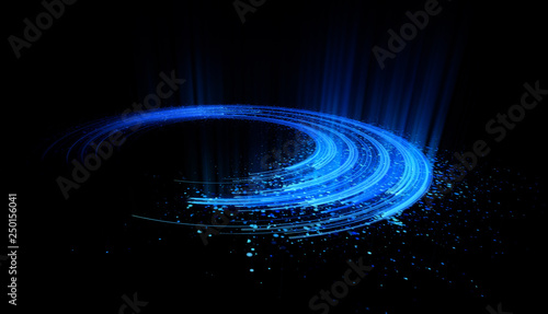 Abstract background. Motion swirl. Glowing circle. Bright spiral. Glow podium. Empty Scene. Space tunnel. Light ellipse. Glint galaxy. Oval stage. Led studio. Lens flare. Glare ring. Show disc.