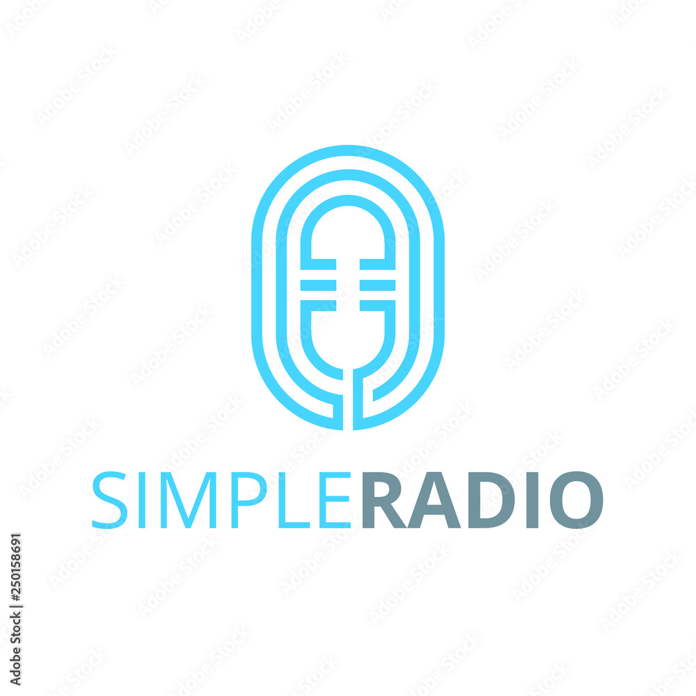 Simple Radio Logo Design