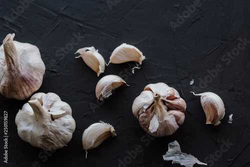 Wallpaper Mural Garlic on a black background Torontodigital.ca