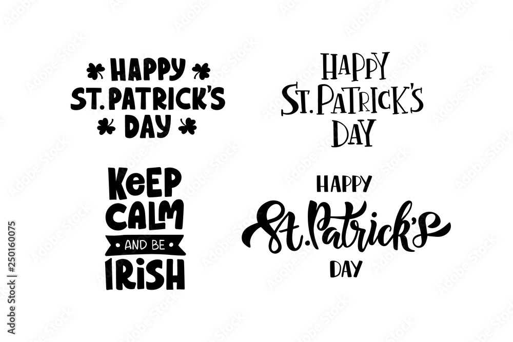 Obraz premium Saint Patrick's day lettering