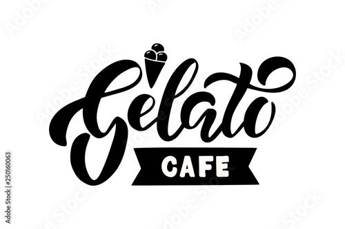 Gelato lettering